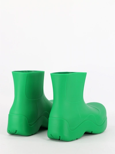 Shop Bottega Veneta Rainy Boot Puddle Green