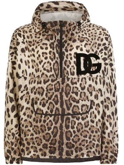 Shop Dolce & Gabbana Leopard Printed Jacket