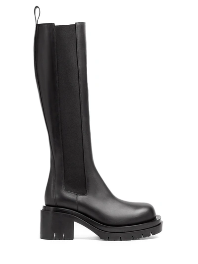 Shop Bottega Veneta Lug High Boot In Black
