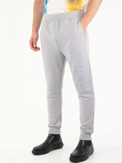 Shop A-cold-wall* Gray Jogging Pants In Grey