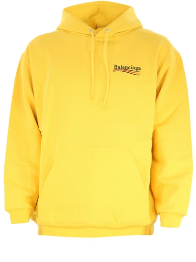 Shop Balenciaga Yellow Sweatshirt Political Campaign