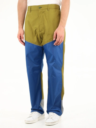 Shop Moncler Workwear Trousers In Blue