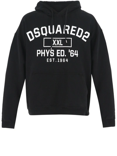 Dsquared2 D2 Xxl Herca Hoodie Black In Black