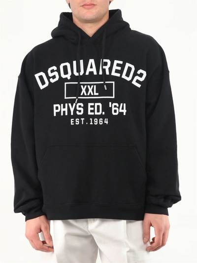 Shop Dsquared2 D2 Xxl Herca Hoodie Black