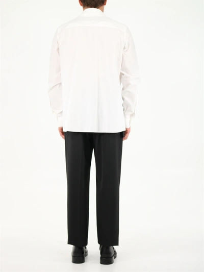 Shop Valentino White Shirt With Double Collar