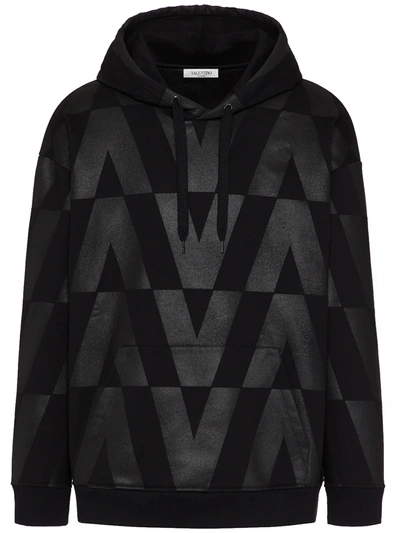 Shop Valentino Optical  Black Sweatshirt