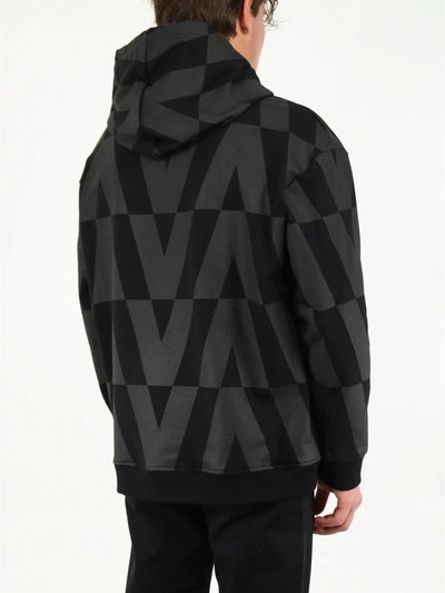 Shop Valentino Optical  Black Sweatshirt