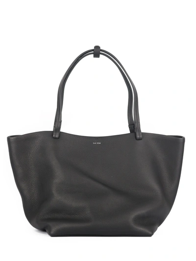 Shop The Row Park Tote Three Leather Bag In Black