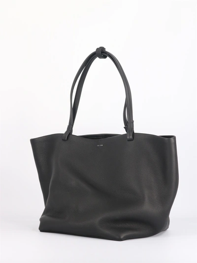 Shop The Row Park Tote Three Leather Bag In Black