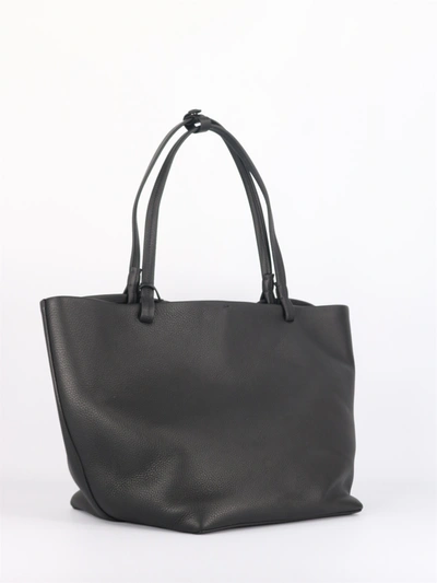 Shop The Row Park Tote Three Leather Bag In Black