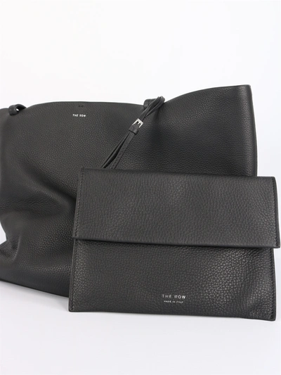 Shop The Row Park Tote Three Leather Bag In Black