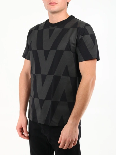 Shop Valentino Optical  Black T-shirt