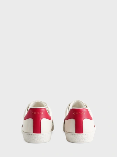 Shop Gucci Ace Freya Hartas Sneakers In White