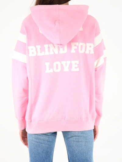 Shop Gucci Pink " Eschatology" / "blind For Love" Sweatshirt