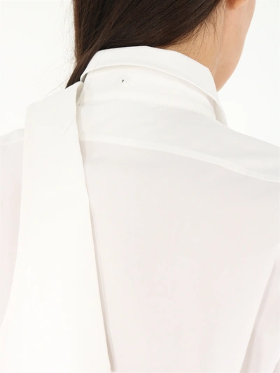 Shop Valentino White Shirt With Double Collar