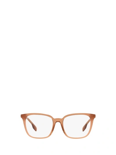 Shop Burberry Be2338 Brown Glasses