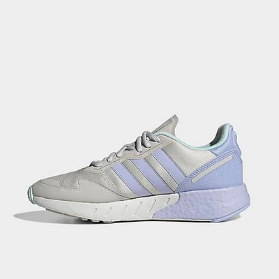Shop Adidas Originals Adidas Women's Originals Zx 1k Boost Recycled Casual Shoes In Grey One/violet Tone/halo Mint