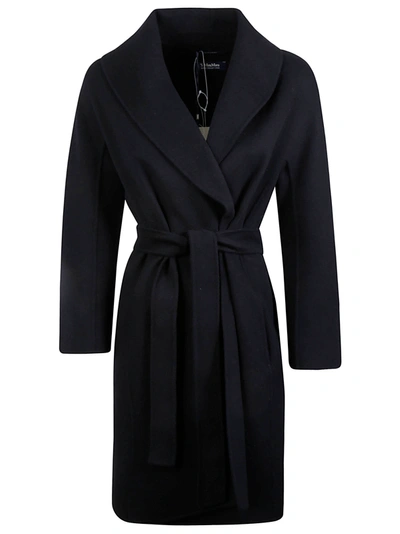 Shop Max Mara Messi Cardi-coat In Black