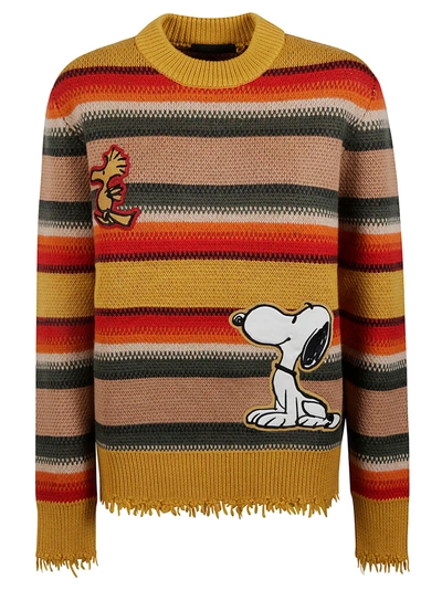 Shop Alanui The Peanuts Gauchos Sweater In Multicolor