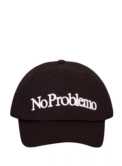 Shop Aries No Problemo Baseball Cap In Nero