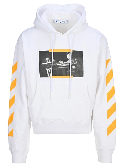 Shop Off-white Caravaggio Painting Hoodie In White