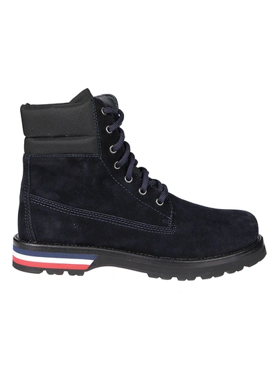 Shop Moncler Vancouver Ankle Boots In Blu
