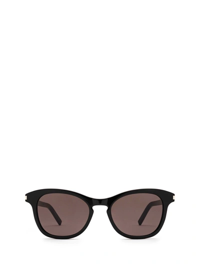 Shop Saint Laurent Sl 356 Black Sunglasses