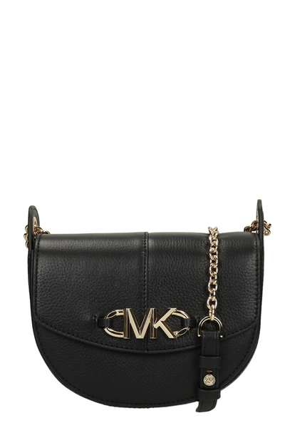 Shop Michael Kors Shoulder Bag In Black Leather