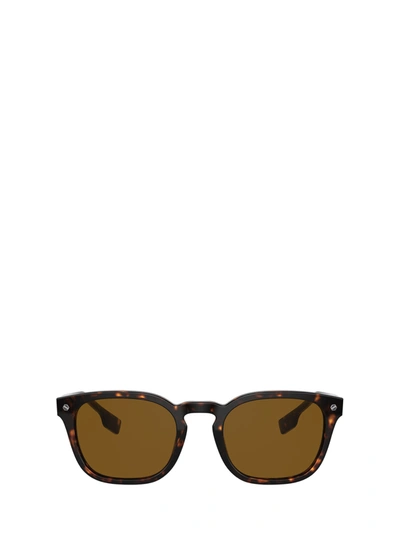 Shop Burberry Be4329 Dark Havana Sunglasses