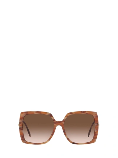 Shop Burberry Be4332 Brown Sunglasses