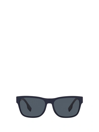 Shop Burberry Be4309 Matte Black Sunglasses