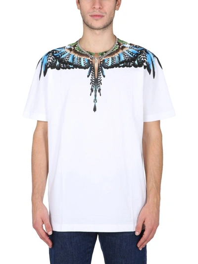 Shop Marcelo Burlon County Of Milan "grizzly Wings" T-shirt In White