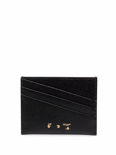 Shop Off-white Jitney Arrows-motif Cardholder In Black
