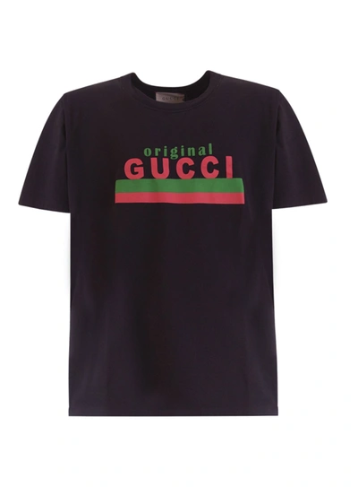 Shop Gucci "original "  T-shirt In Nero