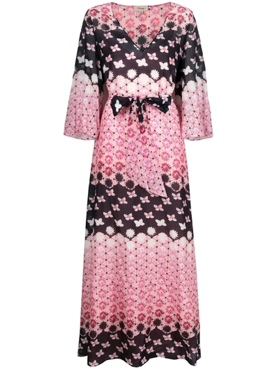 Shop Temperley London Mia Kaftan Beach Dress In Rosa