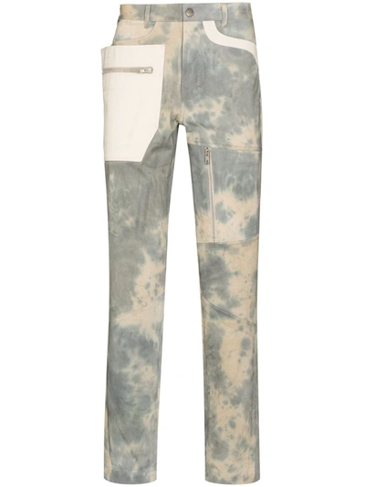 Shop Arnar Mar Jonsson Overdyed Cargo Trousers In Neutrals