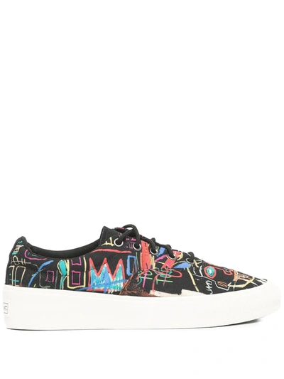 Shop Converse X Jean-michel Basquiat Skid Grip Ox Sneakers In Mehrfarbig