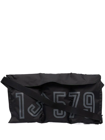 Shop Black Comme Des Garçons Number-print Padded Shoulder Bag In Schwarz
