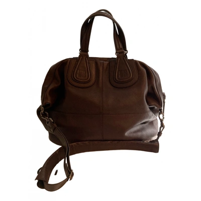 Pre-owned Givenchy Leather Bag In Brown