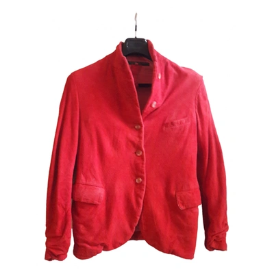 ◇最終価格◇Paul Harnden leather blazer RED - メルカリ