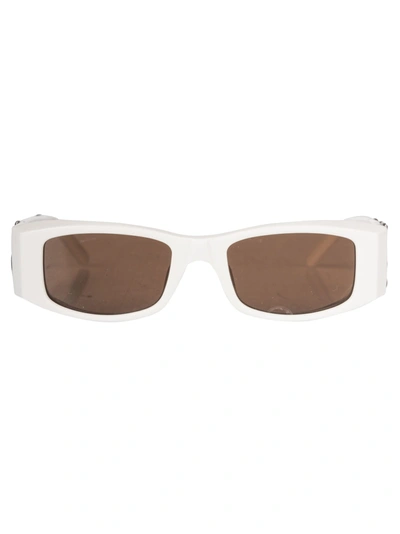 Shop Palm Angels Pa01 Sunglasses In White/brown