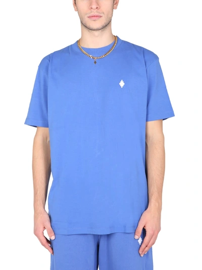Shop Marcelo Burlon County Of Milan Cross T-shirt In Blu