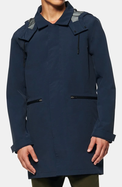 Shop Andrew Marc Ottley Seam Sealed Topper Coat In Ink