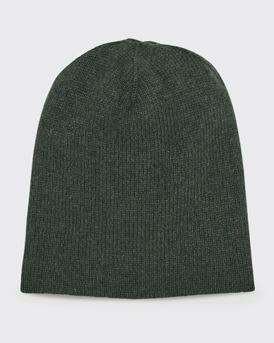Shop The Row Kid's Cashmere Knit Beanie In Forest Green