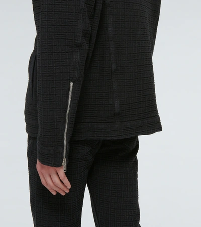 Shop Givenchy Denim Blouson Jacket In Black
