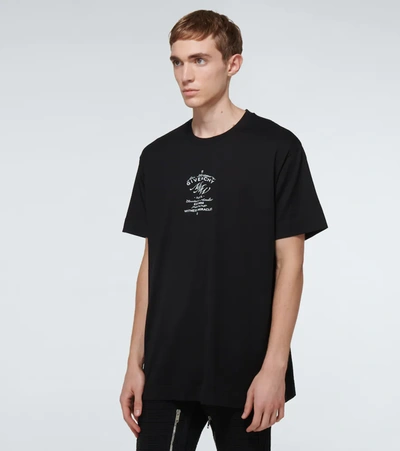 Shop Givenchy Logo Short-sleeved Cotton T-shirt In Black