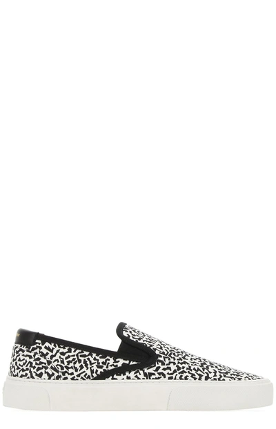 Shop Saint Laurent Venice Leopard Printed Slip In Multi