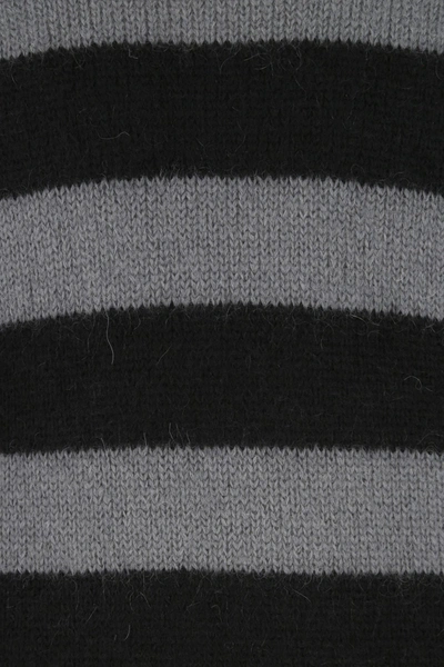 Shop Fendi Embroidered Mohair Blend Sweater  Stripped  Uomo 50