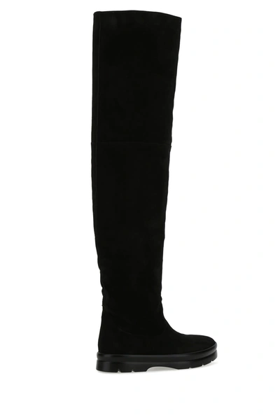 Shop The Row Black Leather Billie Boots  Black  Donna 40