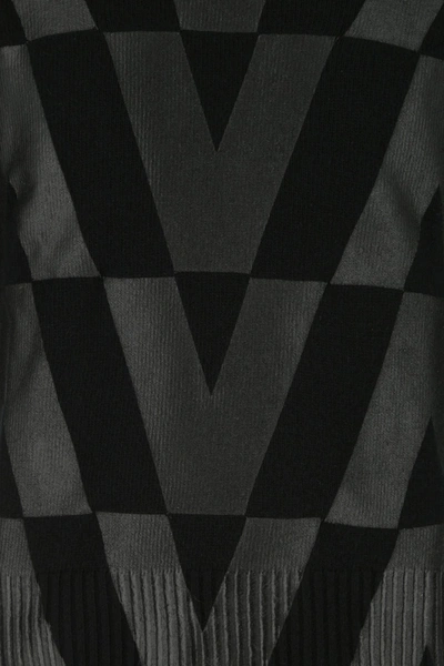 Shop Valentino Black Wool Sweater  Black  Uomo S